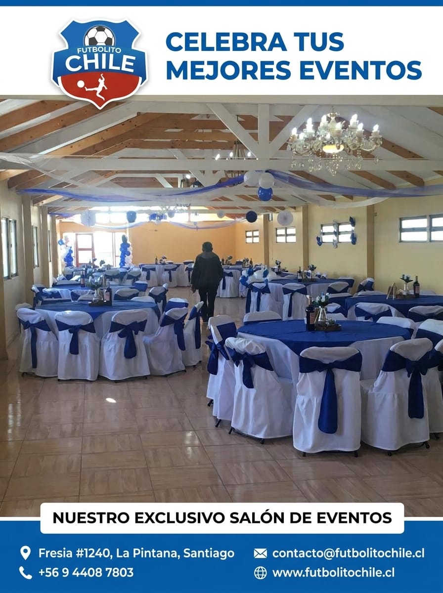 Celebra tus mejores eventos en nuestro exclusivo salón — Futbolito Chile